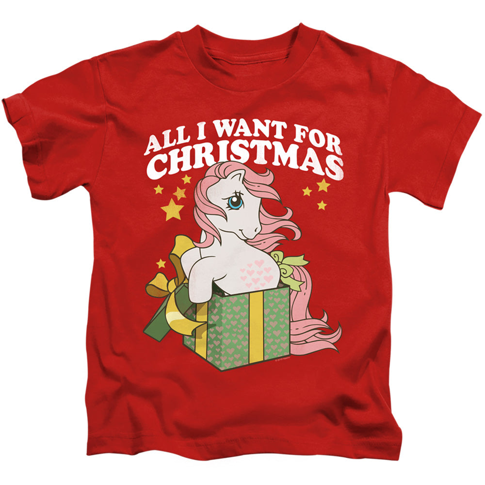 My Little Pony Retro All I Want Juvenile Kids Youth T Shirt Red