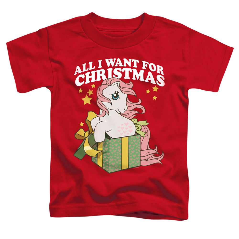 My Little Pony Retro All I Want Toddler Kids Youth T Shirt Red