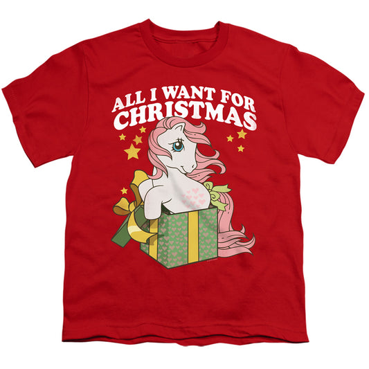 My Little Pony Retro All I Want Kids Youth T Shirt Red