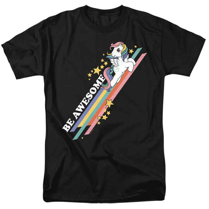 My Little Pony Retro Be Awesome Mens T Shirt Black