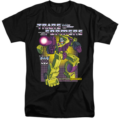 Transformers Devastator Mens Tall T Shirt Black