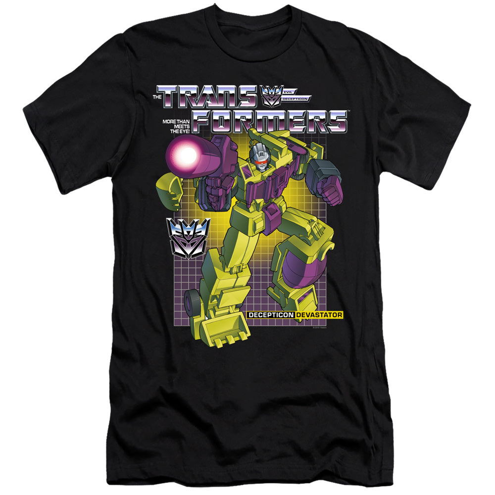 Transformers Devastator Slim Fit Mens T Shirt Black