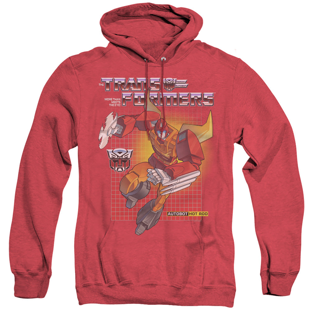 Transformers Hot Rod Heather Mens Hoodie Red