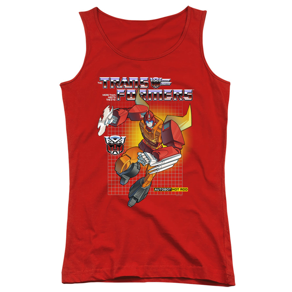 Transformers Hot Rod Womens Tank Top Shirt Red