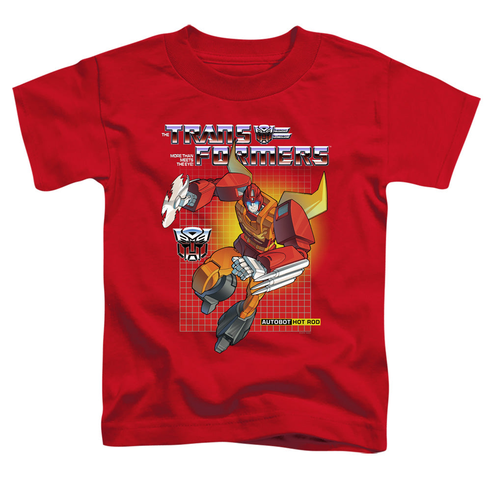 Transformers Hot Rod Toddler Kids Youth T Shirt Red