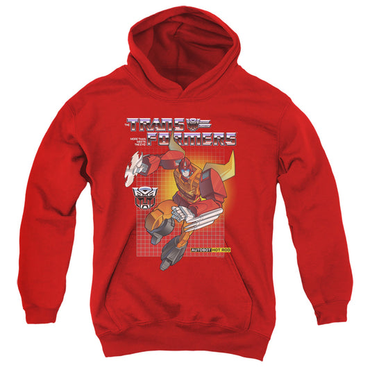 Transformers Hot Rod Kids Youth Hoodie Red