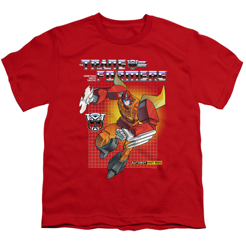 Transformers Hot Rod Kids Youth T Shirt Red