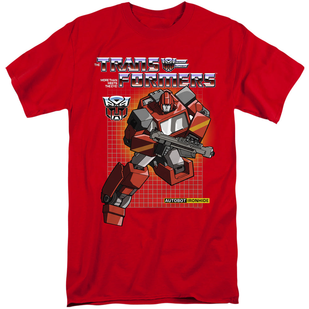 Transformers Ironhide Mens Tall T Shirt Red