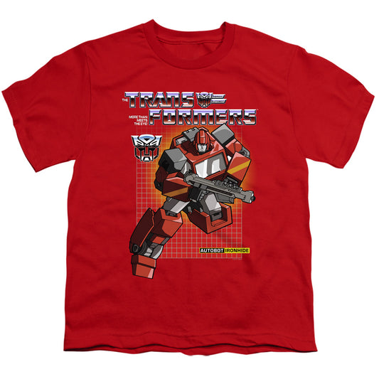 Transformers Ironhide Kids Youth T Shirt Red