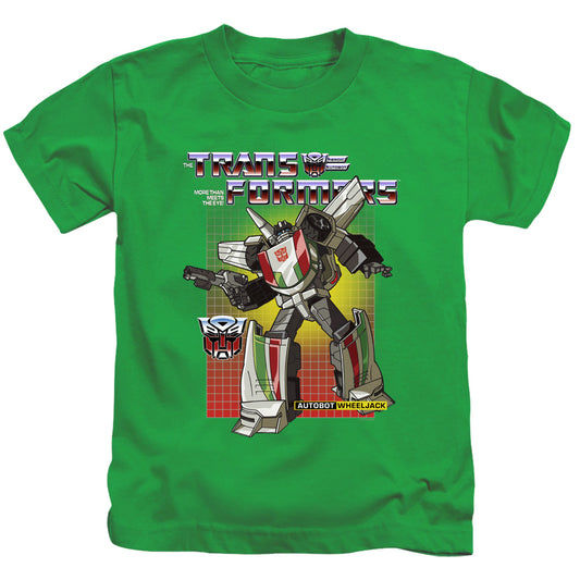 Transformers Wheeljack Juvenile Kids Youth T Shirt Kelly Green