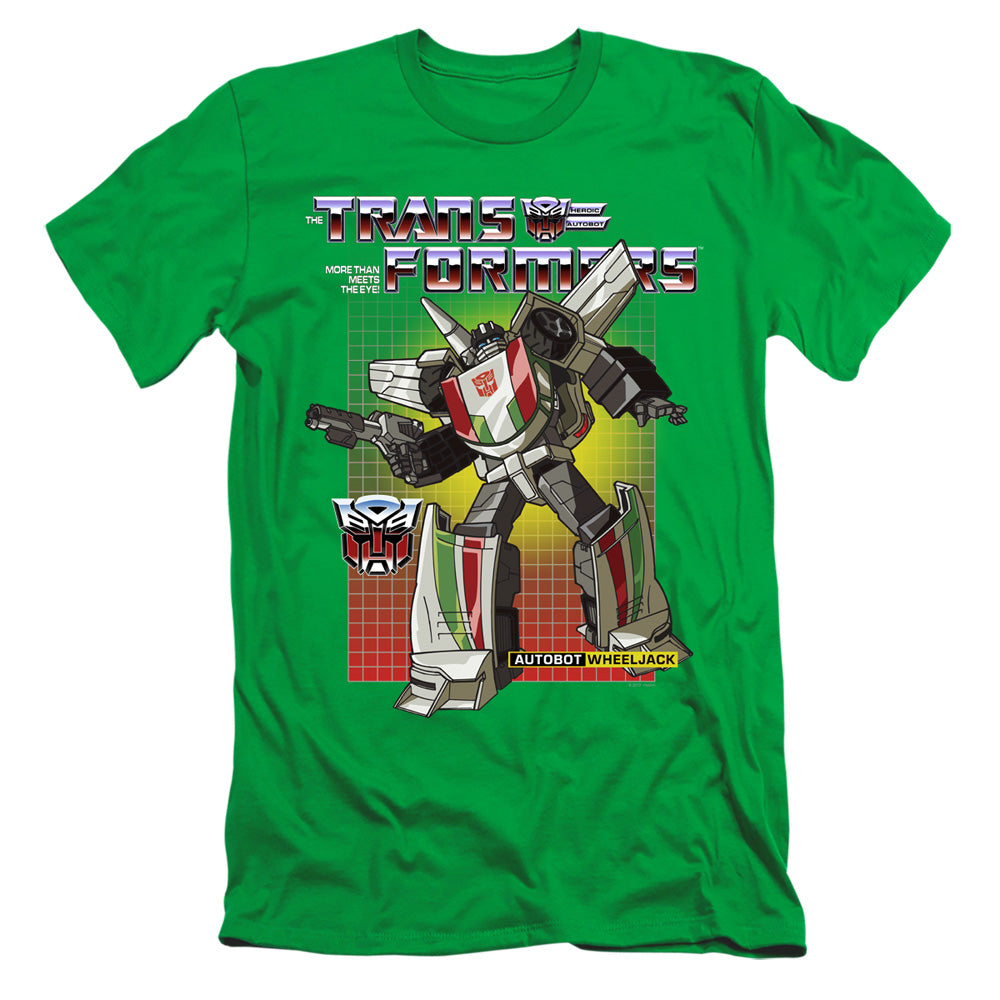 Transformers Wheeljack Slim Fit Mens T Shirt Kelly Green