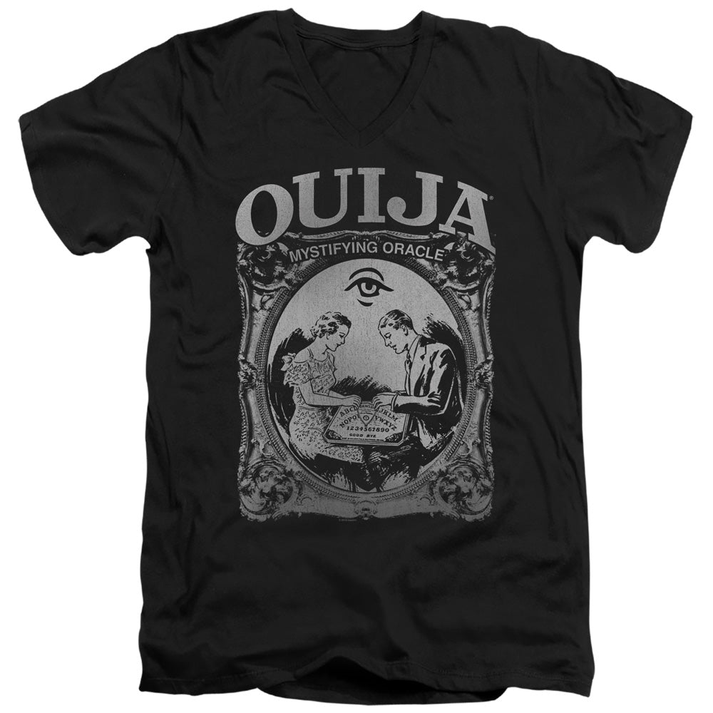 Ouija Two Mens Slim Fit V-Neck T Shirt Black