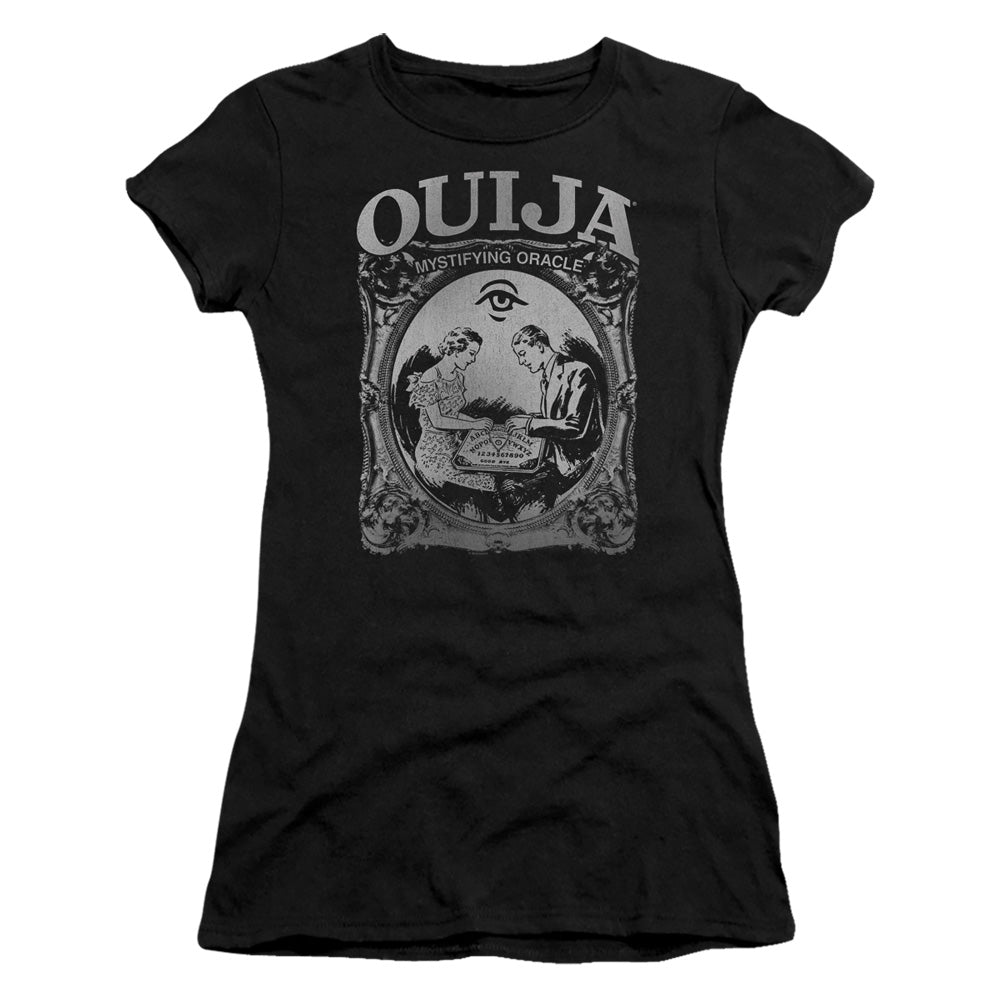 Ouija Two Junior Sheer Cap Sleeve Womens T Shirt Black