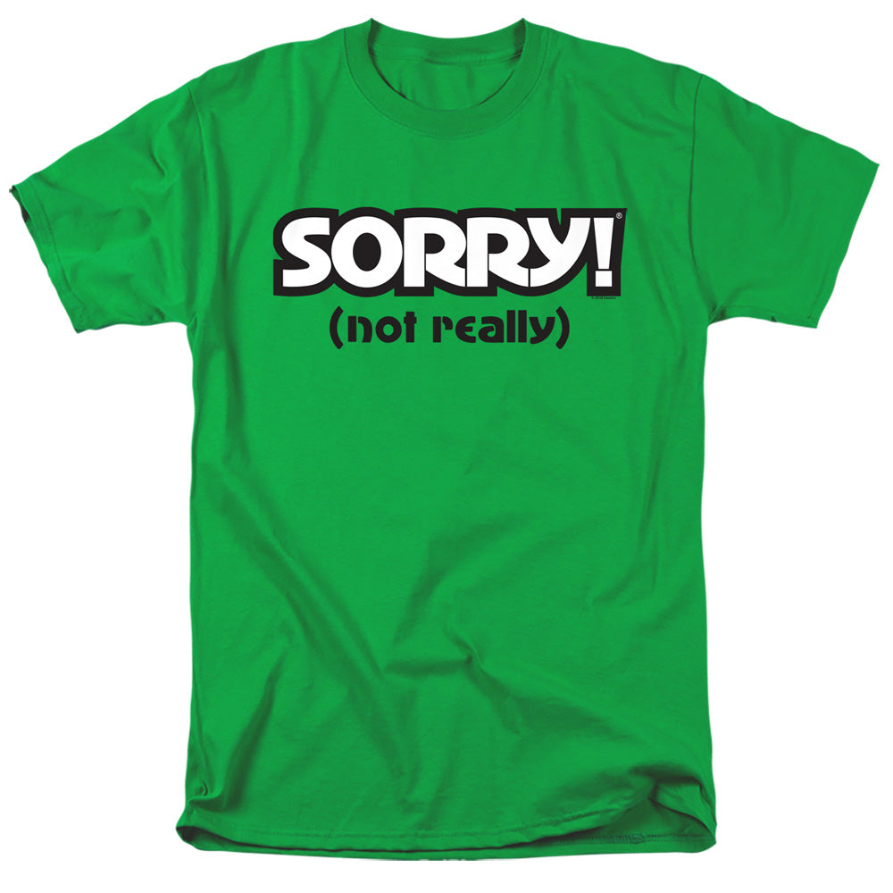 Sorry Not Sorry Mens T Shirt Kelly Green