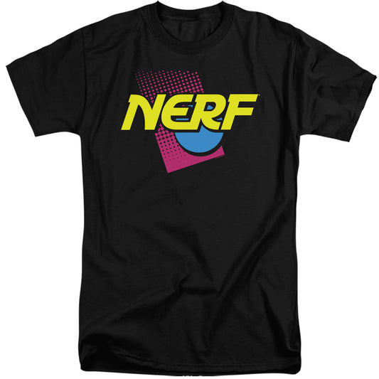 Nerf 90S Logo Mens Tall T Shirt Black