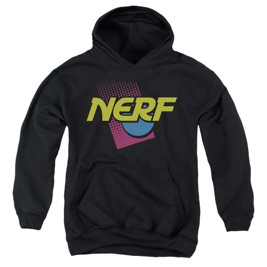 Nerf 90s Logo Kids Youth Hoodie Black