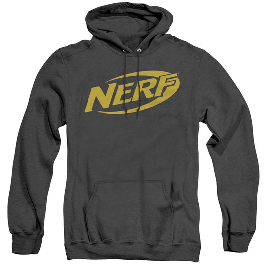 Nerf Logo Mens Heather Hoodie Black