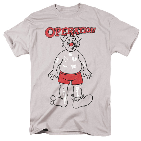 Operation Operate Mens T Shirt Silver