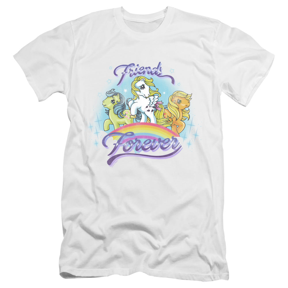 My Little Pony Retro Friends Forever Slim Fit Mens T Shirt White