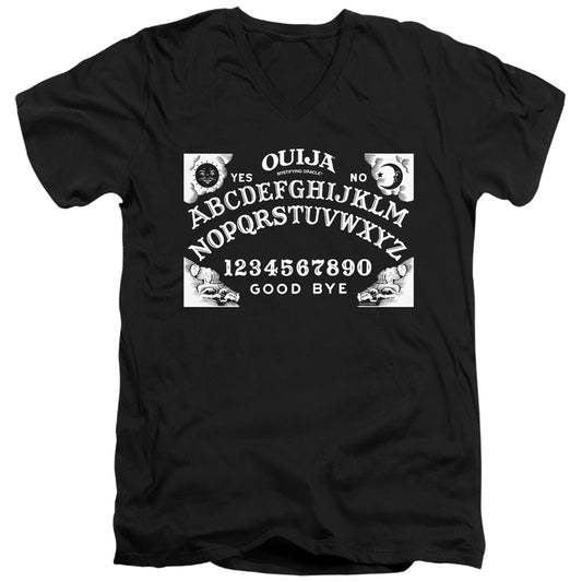 Ouija Board on Black Mens Slim Fit V-Neck T Shirt Black