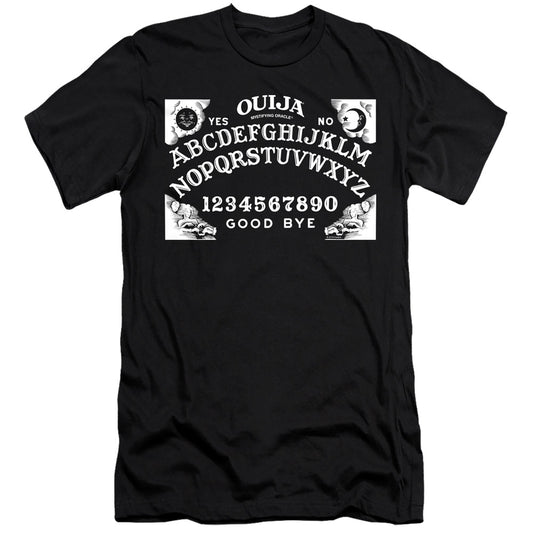 Ouija Board on Black Slim Fit Mens T Shirt Black