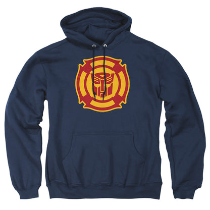 Transformers Rescue Bots Logo Mens Hoodie Navy