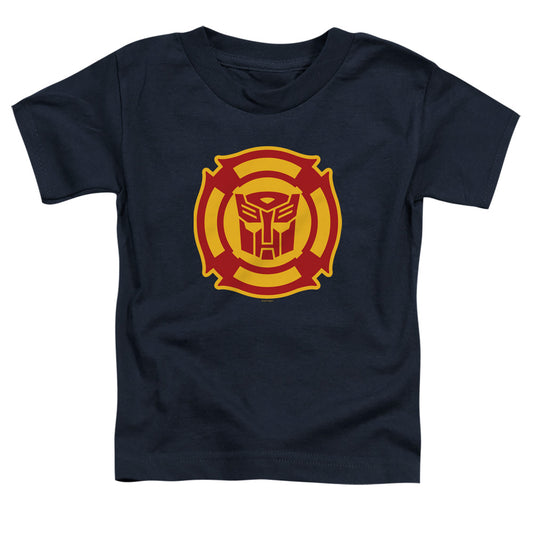 Transformers Rescue Bots Logo Toddler Kids Youth T Shirt Navy Blue