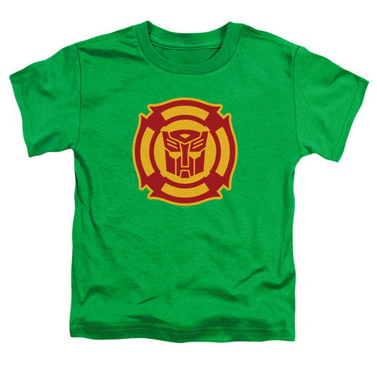 Transformers Rescue Bots Logo Toddler Kids Youth T Shirt Kelly Green