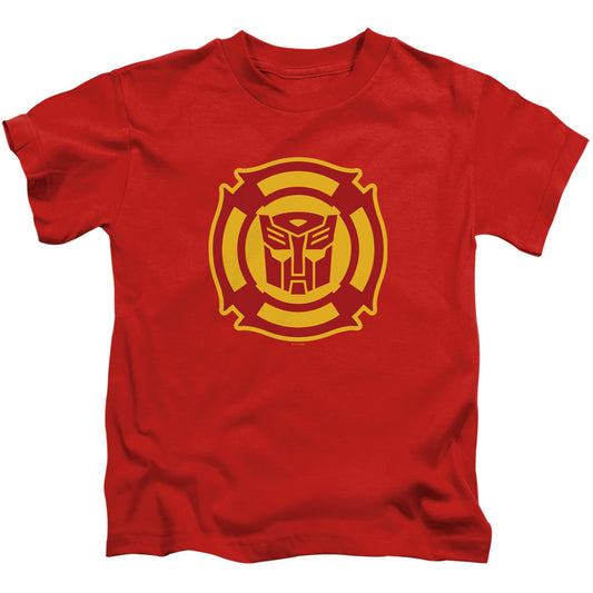 Transformers Rescue Bots Logo Juvenile Kids Youth T Shirt Red