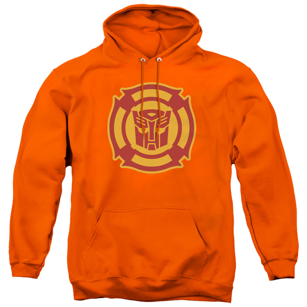 Transformers Rescue Bots Logo Mens Hoodie Orange