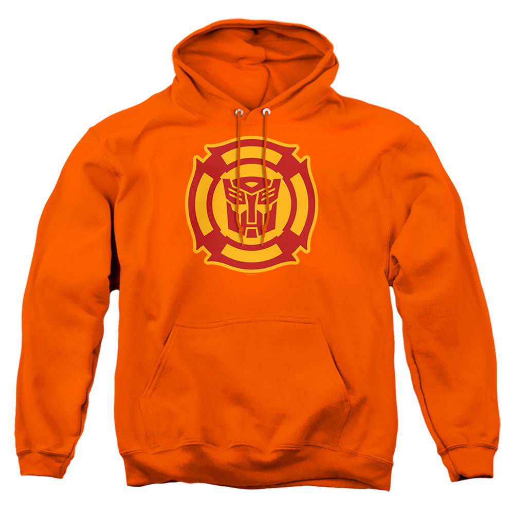 Transformers Rescue Bots Logo Mens Hoodie Orange