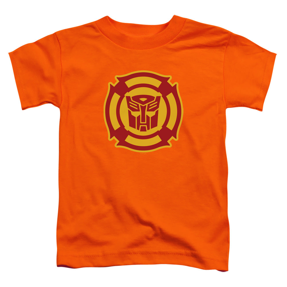 Transformers Rescue Bots Logo Toddler Kids Youth T Shirt Orange