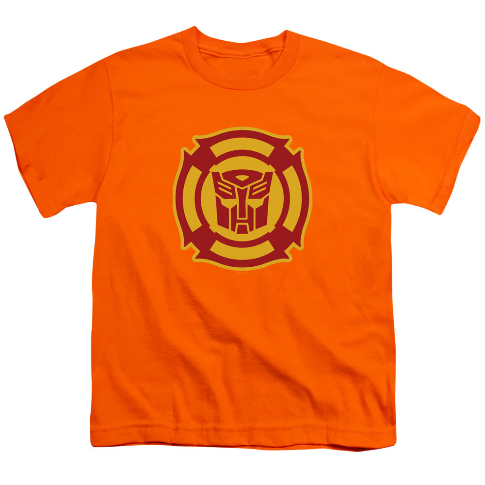 Transformers Rescue Bots Logo Kids Youth T Shirt Orange