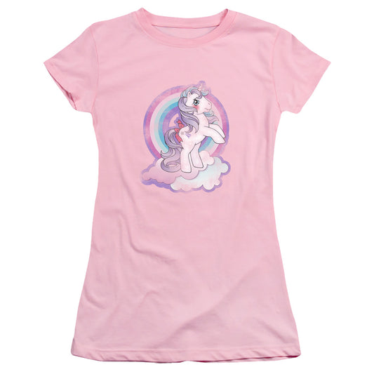 My Little Pony Retro Classic My Little Pony Junior Sheer Cap Sleeve Womens T Shirt Pink