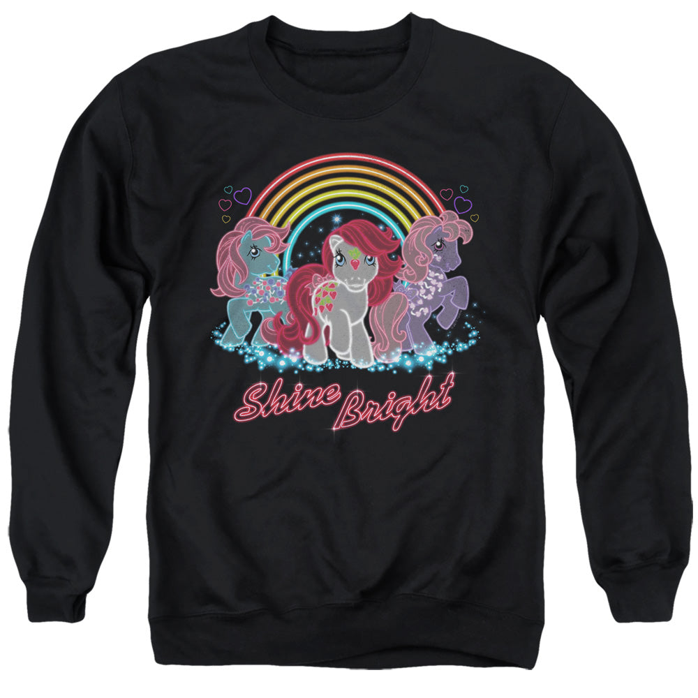 My Little Pony Retro Neon Ponies Mens Crewneck Sweatshirt Black