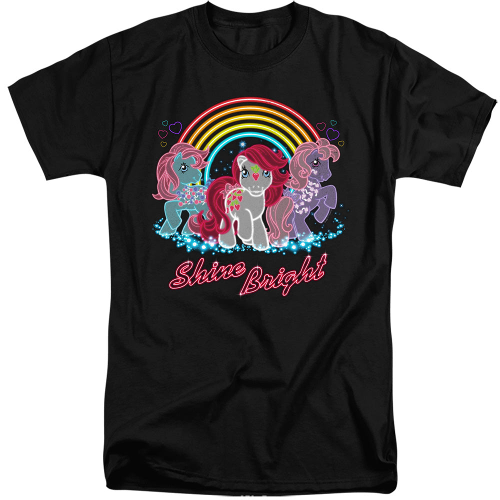 My Little Pony Retro Neon Ponies Mens Tall T Shirt Black