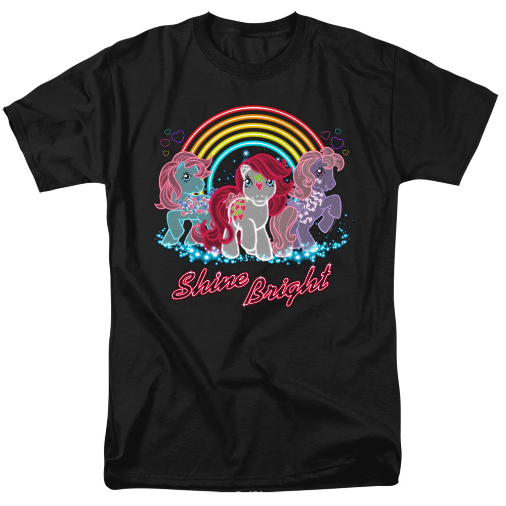 My Little Pony Retro Neon Ponies Mens T Shirt Black