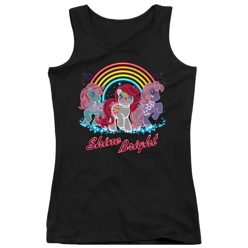 My Little Pony Retro Neon Ponies Womens Tank Top Shirt Black