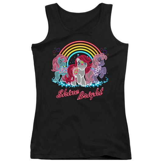 My Little Pony Retro Neon Ponies Womens Tank Top Shirt Black