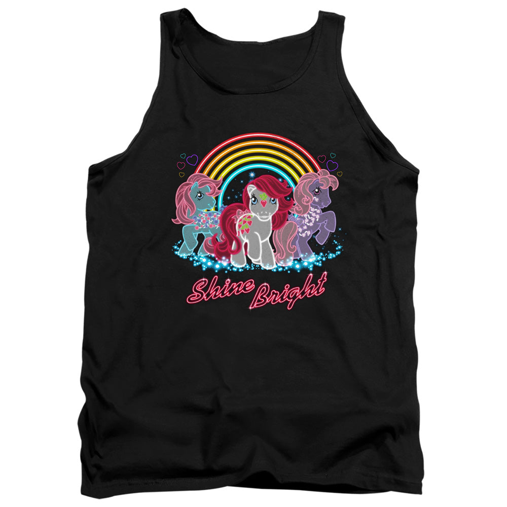 My Little Pony Retro Neon Ponies Mens Tank Top Shirt Black