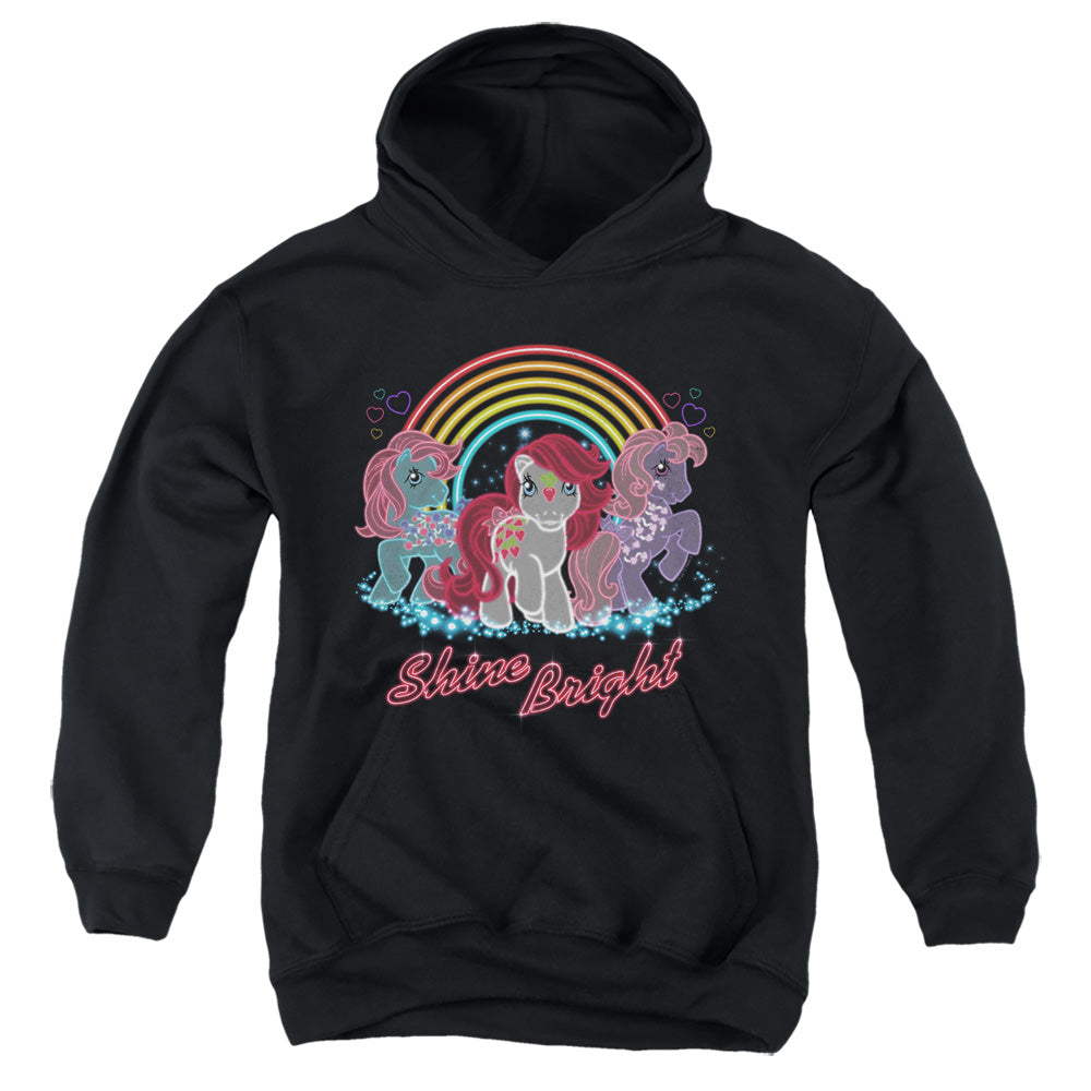 My Little Pony Retro Neon Ponies Kids Youth Hoodie Black