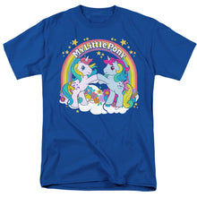 Load image into Gallery viewer, My Little Pony Retro Unicorn Fist Bump Mens T Shirt Royal Blue