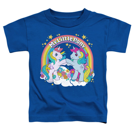 My Little Pony Retro Unicorn Fist Bump Toddler Kids Youth T Shirt Royal Blue