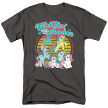 Load image into Gallery viewer, My Little Pony Retro Chillin With My Ponies Mens T Shirt Charcoal