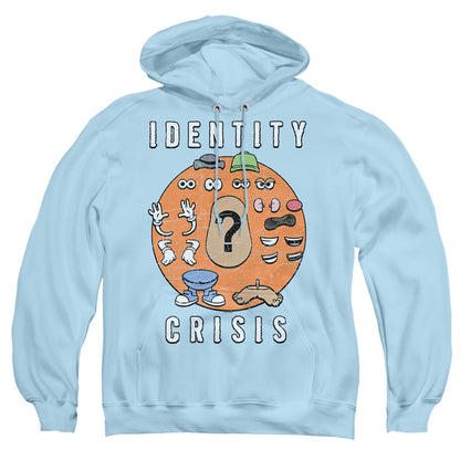 Mr Potato Head Identity Crisis Mens Hoodie Light Blue