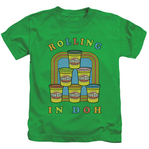 Play Doh Rolling in Doh Juvenile Kids Youth T Shirt Kelly Green