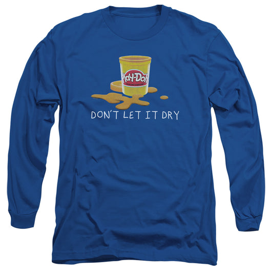 Play Doh Dry Out Mens Long Sleeve Shirt Royal Blue