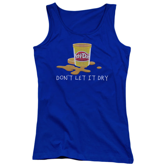 Play Doh Dry Out Womens Tank Top Shirt Royal Blue