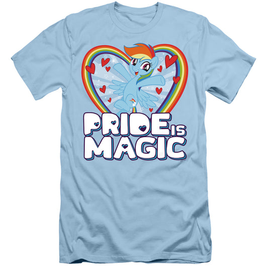 My Little Pony Tv Pride is Magic Slim Fit Mens T Shirt Light Blue