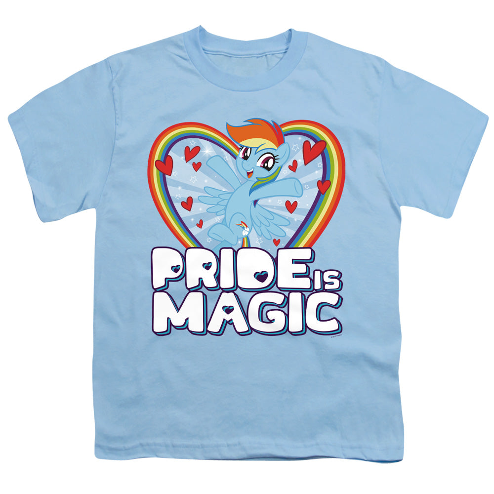 My Little Pony Tv Pride is Magic Kids Youth T Shirt Light Blue